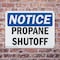 Signmission Propane Shutoff, 10 in W x Rectangle, Plastic OS-2PACK-NS-P-710-L-17891 - alternate 7